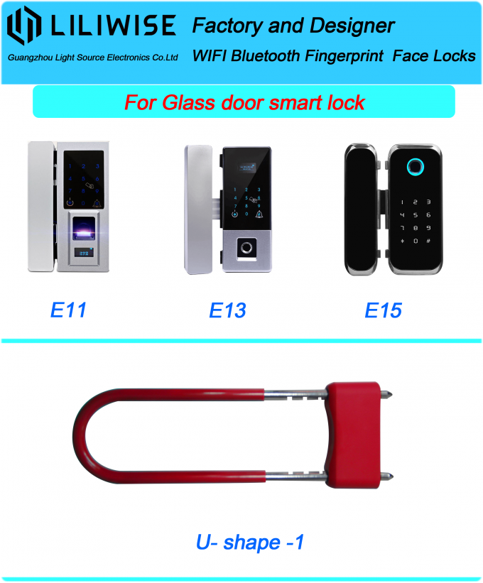 Impronta digitale biometrica elettronica di WiFi Bluetooth APP Access della serratura di porta dello Smart Glass 1