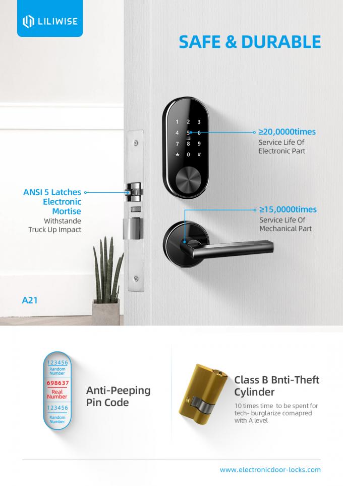 Serrature di porta domestiche della stanza di Managerment della rete di Airbnb convenienti e moderne 1