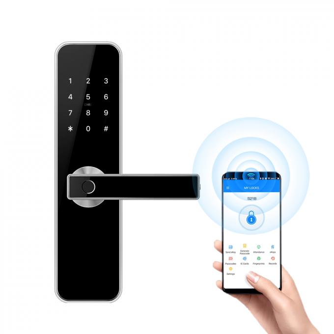 Serratura astuta senza fili di Bluetooth TTLock APP Digital della stanza di porta delle serrature dell'impronta digitale intelligente di sicurezza 0