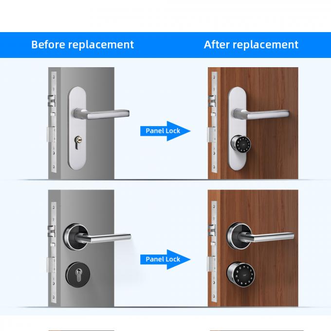 Serratura a chiave regolabile residenziale di codice di carta di Bluetooth della serratura di porta del cilindro dell'impronta digitale 3