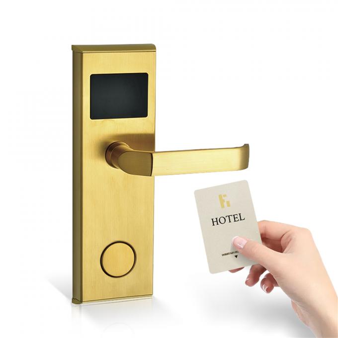 Serratura di porta inossidabile di Access della carta 304, serratura di porta Keyless dell'hotel della carta di RFID 0