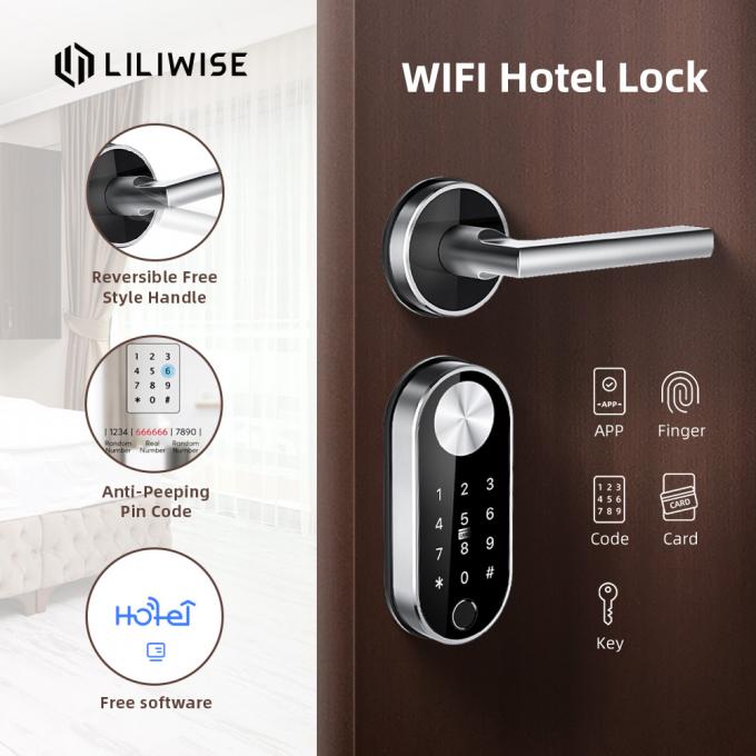Sistema di hotel biometrico elettrico di TTLock delle serrature di porta dell'impronta digitale della norma europea 2
