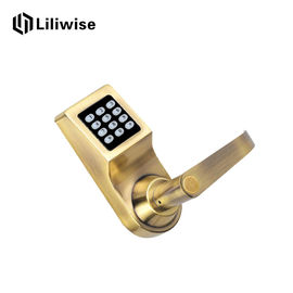 Sistema elettronico d'argento/dorato della serratura di porta del pulsante di alta sicurezza, dell'entrata chiave