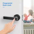 Serrature di porta biometriche astute della stanza di Thumbprint/serratura nera anteriore elettronica della maniglia di porta