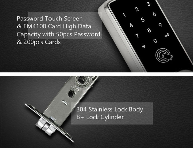Serratura di porta elettronica della tastiera, serratura esteriore di chiavistello senza molla di scatto di Bluetooth di parola d'ordine 1