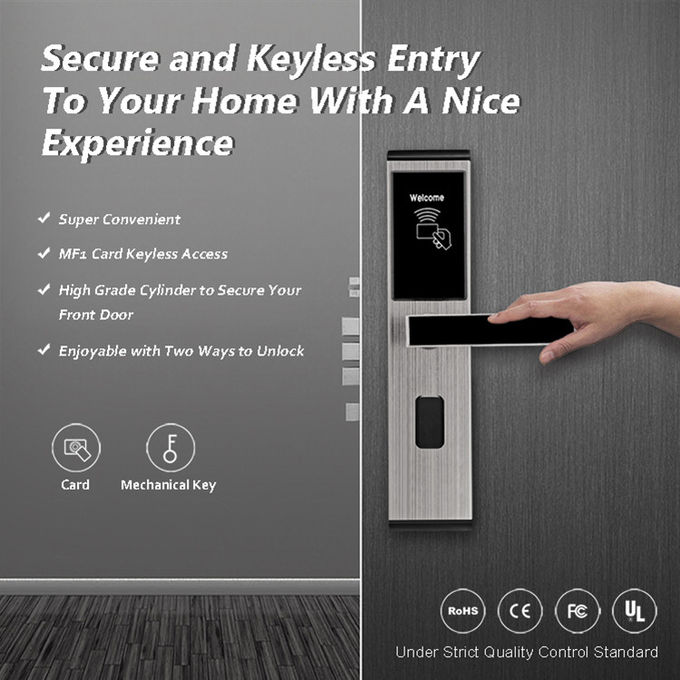 Serrature di porta Keyless di sicurezza dell'acciaio inossidabile, serratura di entrata principale su ordinazione della tastiera 1