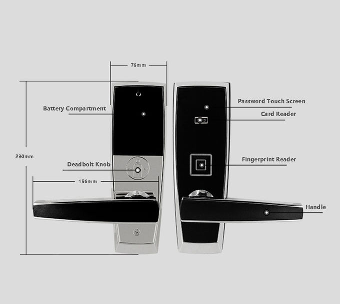 Serratura di porta elettronica della tastiera, serratura di porta Keyless dell'entrata di Digital con la carta 2
