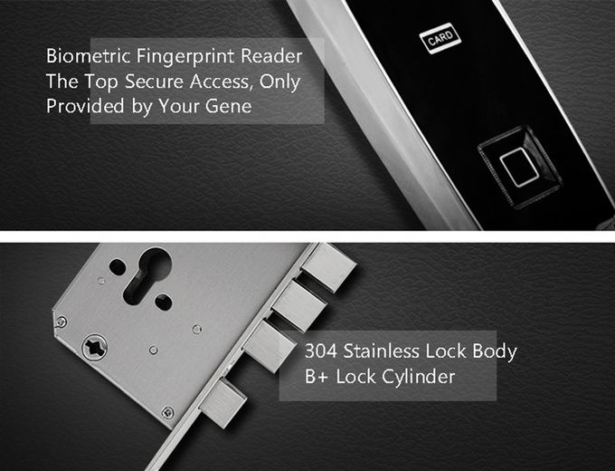 Lettore di impronta digitale a semiconduttore di Biometic della serratura di porta di codice della tastiera di alta sicurezza 1