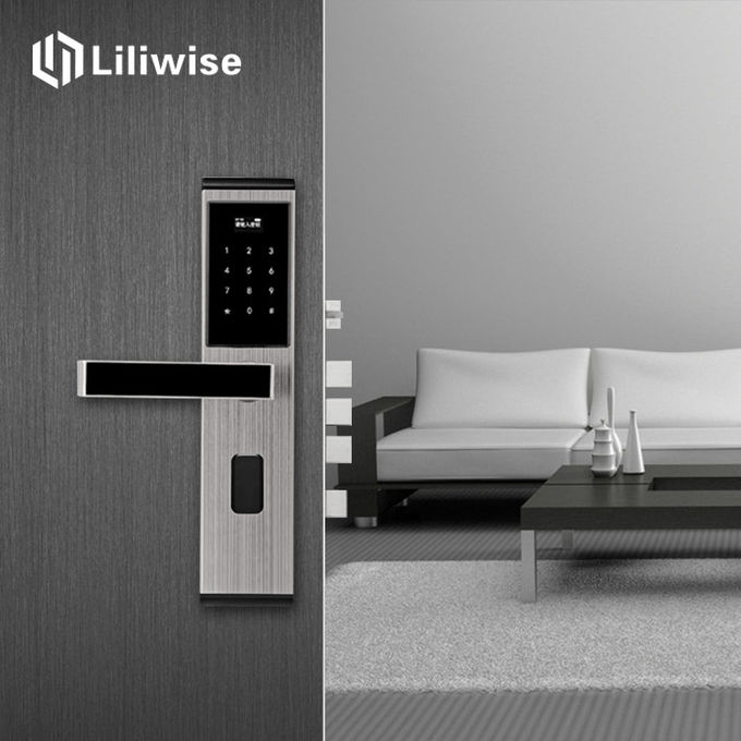 Le serrature di porta di legno dell'appartamento della porta Digital sbloccano con la parola d'ordine della carta 0