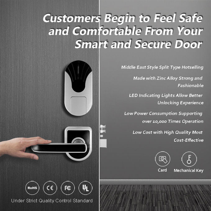 Capacità di dati delle carte della serratura di porta della carta chiave di alta sicurezza RFID 200 280 millimetri * 80 millimetri 1