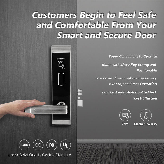 Lettore di schede elettronico su ordinazione di NFC delle serrature di porta dell'entrata per l'ufficio dell'hotel 0