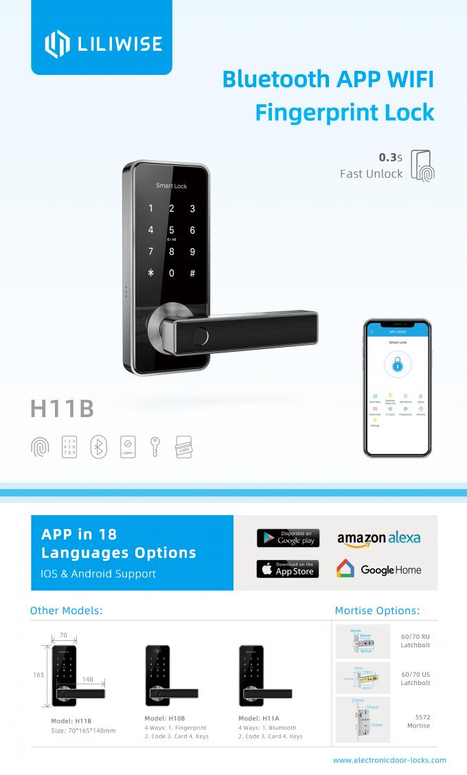Serratura Keyless di Wifi Bluetooth Smart della serratura di porta di Bluetooth di intelligenza 1