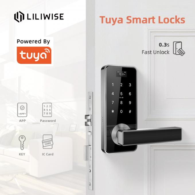 La chiave astuta elettronica di APP della carta di parola d'ordine RFID di Digital di sicurezza della serratura di porta di Tuya sblocca 0
