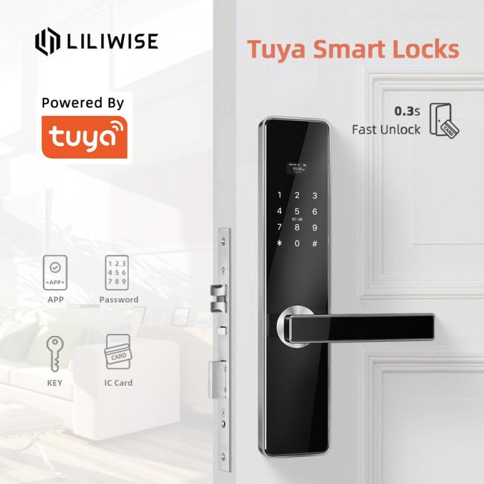 Serratura a chiave elettronica astuta della carta di codice di serratura della porta di Wifi Tuya 0
