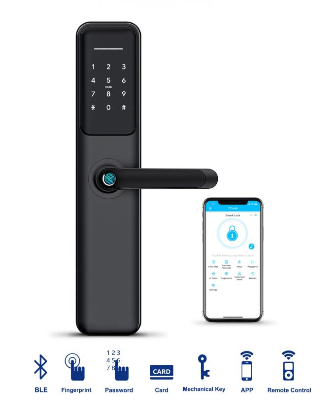 Serrature di porta impermeabili elettriche dell'impronta digitale della serratura di porta di Tuya WiFi Smart Digital 1