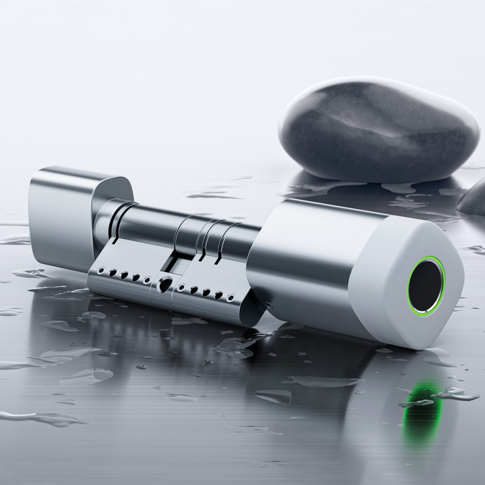 Liliwise Fingerprint RFID Card Waterproof Door Lock Regolabile WiFi BLE Tuya Ttlock Smart Cylinder Lock per la sostituzione di vecchie porte meccaniche 1