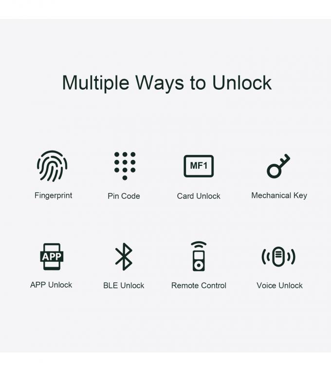 Liliwise Automatic Electric Smart Door Locks Impermeabile Impronte digitali esterne Keyless Ttlock Tuya Smart Lock Con Wifi 8