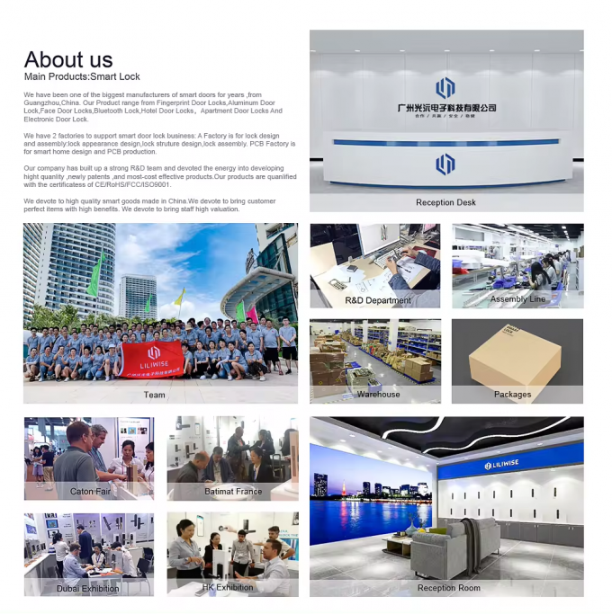 Liliwise Tuya Sicurezza domestica Serratura porta d'ingresso esterna Digitale impronta digitale Sicurezza impermeabile Riconoscimento facciale Serratura intelligente 36