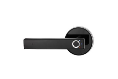 Serratura elettronica della maniglia di porta di Digital dell'impronta digitale biometrica semplice nera astuta