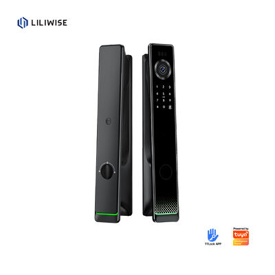 Liliwise Acque resistenti impronte digitali Smart Lock Ttlock Tuya Riconoscimento facciale Wifi 3D Smart Door Lock Con Camera Wifi