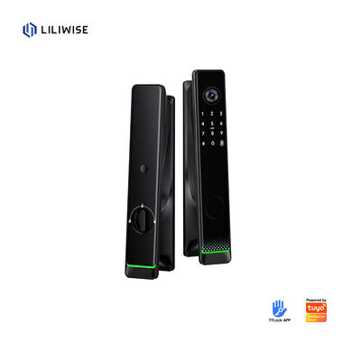 Liliwise Tuya Ttlock Blocco Biometrico Automatico Rfid Card Wifi App Ble Impressione Digitale Smart Door Lock Con Camera