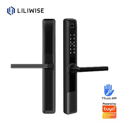 Liliwise Acciaio inossidabile impermeabile Digitale Dichiarazione D'impronte digitali TTlock Smart Door Lock BLE Wifi Slim Smart Lock