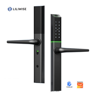 Liliwise Custom Acque resistenti all' alluminio Blocco elettronico esterno Tuya Ttlock Matter Blocchi intelligenti senza chiave Slim Smart Door Lock