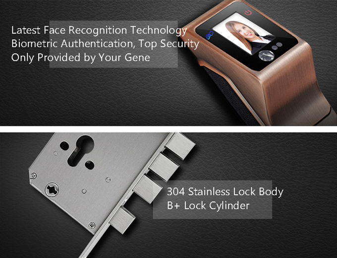 Astuti biometrici affrontano le informazioni non infrarosse di tocco della serratura di porta del riconoscimento - raccolga il modo 1