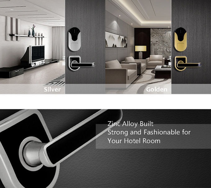 Serrature di porta sicure eccellenti dell'hotel di Rfid, serrature di porta su ordinazione di Smart Card 280mm * 80mm 1