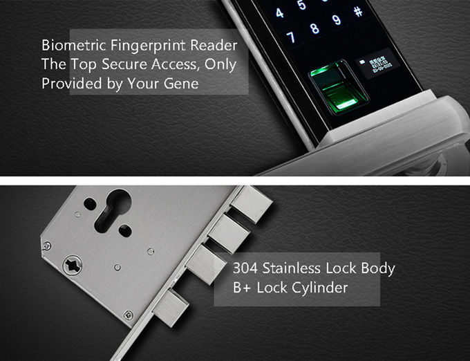 Fermo elettronico di Digital delle serrature di porta di sicurezza residenziale che fa scorrere con la chiave 2