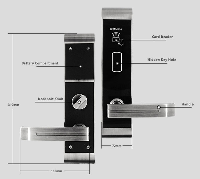 Serratura di entrata principale astuta moderna di Digital, serrature domestiche elettroniche telecomandate 0