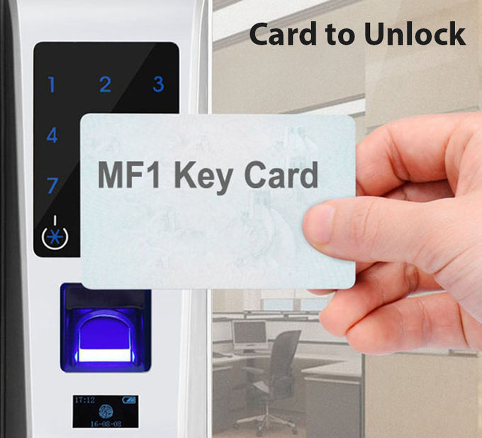 Serratura di porta di tocco del dito di parola d'ordine, serratura di porta Keyless dell'analizzatore dell'impronta digitale 2