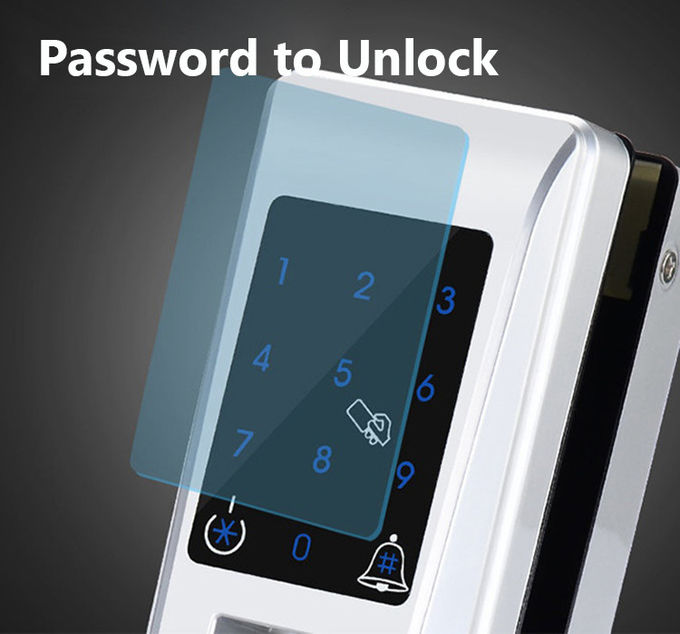 Serratura di porta biometrica su ordinazione dell'entrata, serratura biometrica astuta dell'impronta digitale di parola d'ordine 0