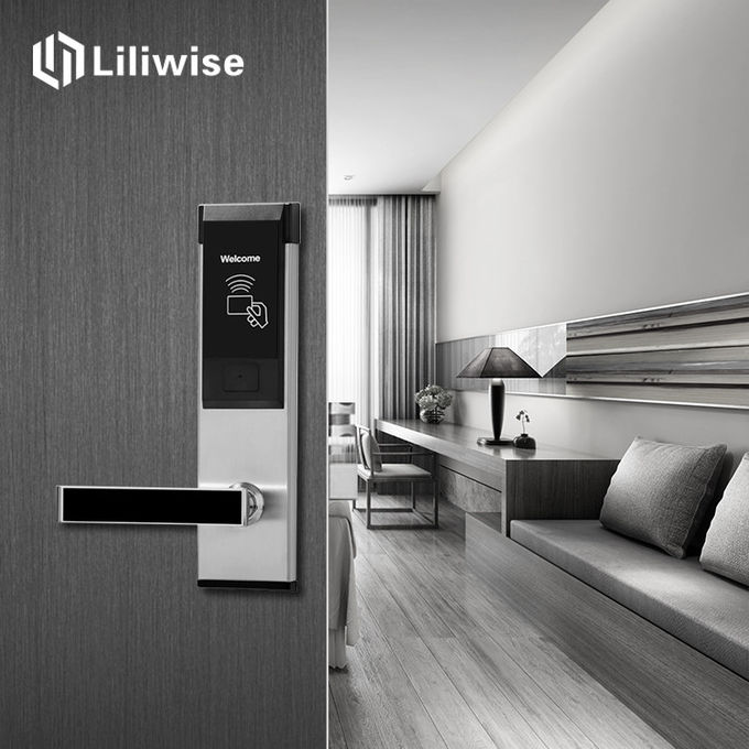 Sicurezza eccellente della carta astuta della costruzione metallica RFID delle serrature di porta della camera di albergo 1