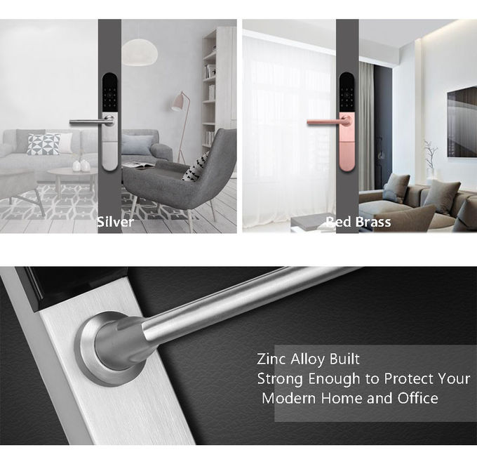 Serrature di porta di alluminio astute di serratura della porta di controllo in lega di zinco astuto del App per il portello scorrevole 1