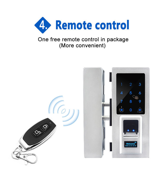 Serratura di porta in lega di zinco di tocco del dito di controllo dello Smart Remote per l'ufficio facile da operare 4