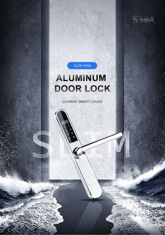 Serrature di porta di alluminio della carta astuta elettronica di codice per il deposito su efficace 0